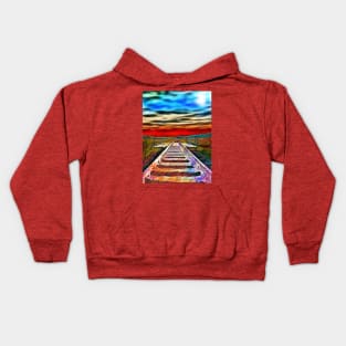 Railroad Tracks Kids Hoodie